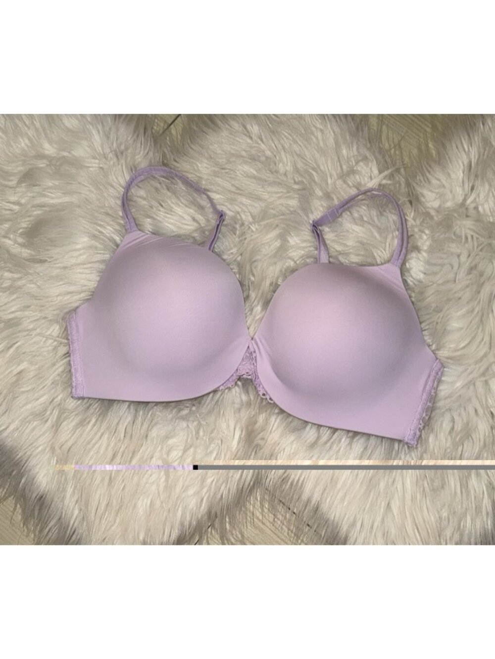 Gap Body Favourite Wireless Uplift Bra Lightly Padded Lace Womens 36C Purple